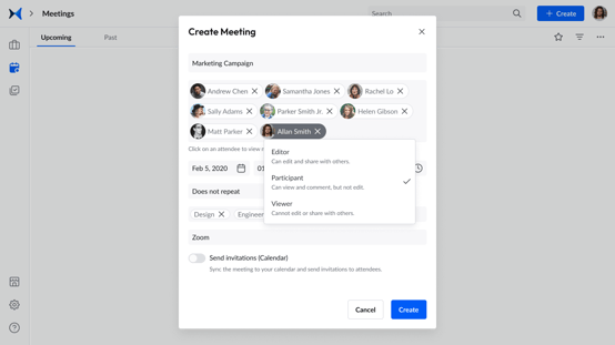 Meetings - Create Meeting (1)