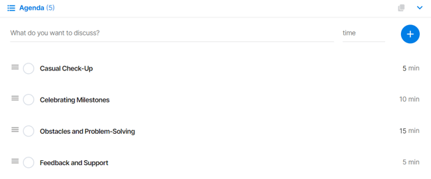 Creating meeting agenda - adam.ai