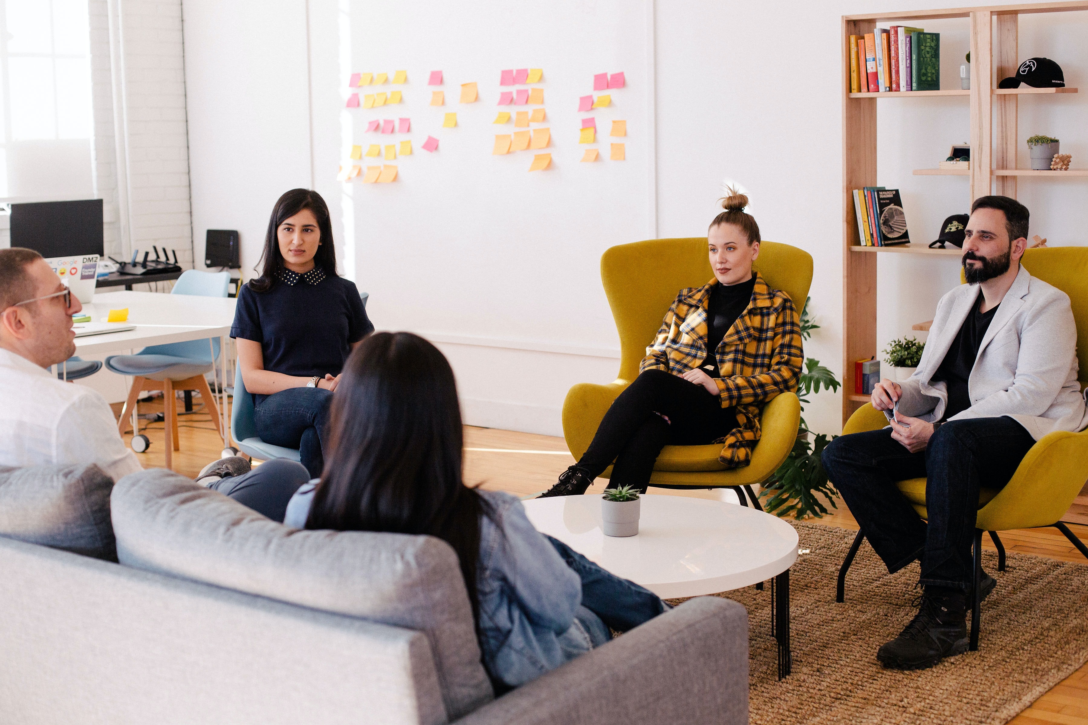 meeting with team members
